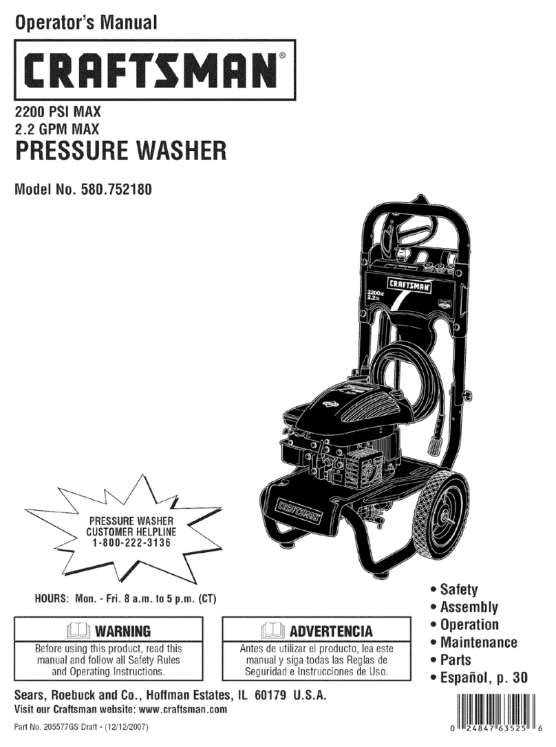 Craftsman 580.752180 Operator's manual