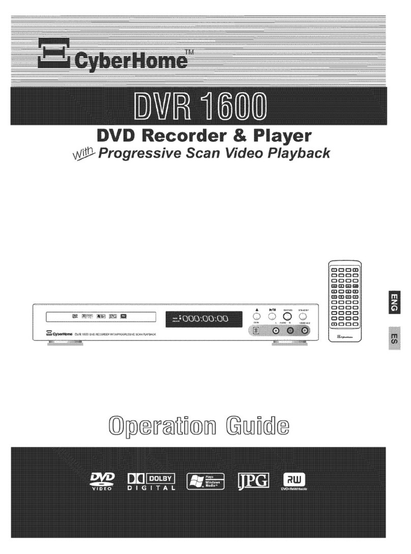 CyberHome DVR 1600 Operation guide