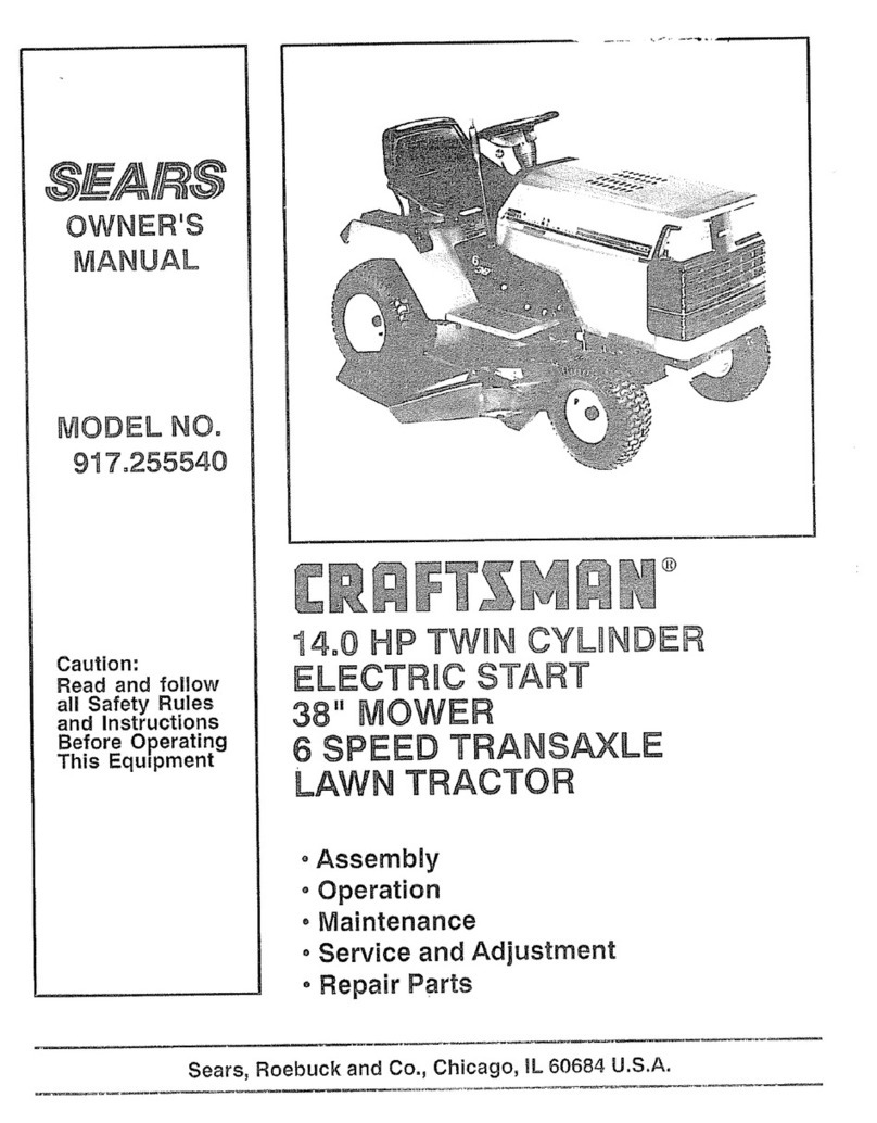 Craftsman 917.255540 owner's manual Craftsman 917.255540 owner's manual