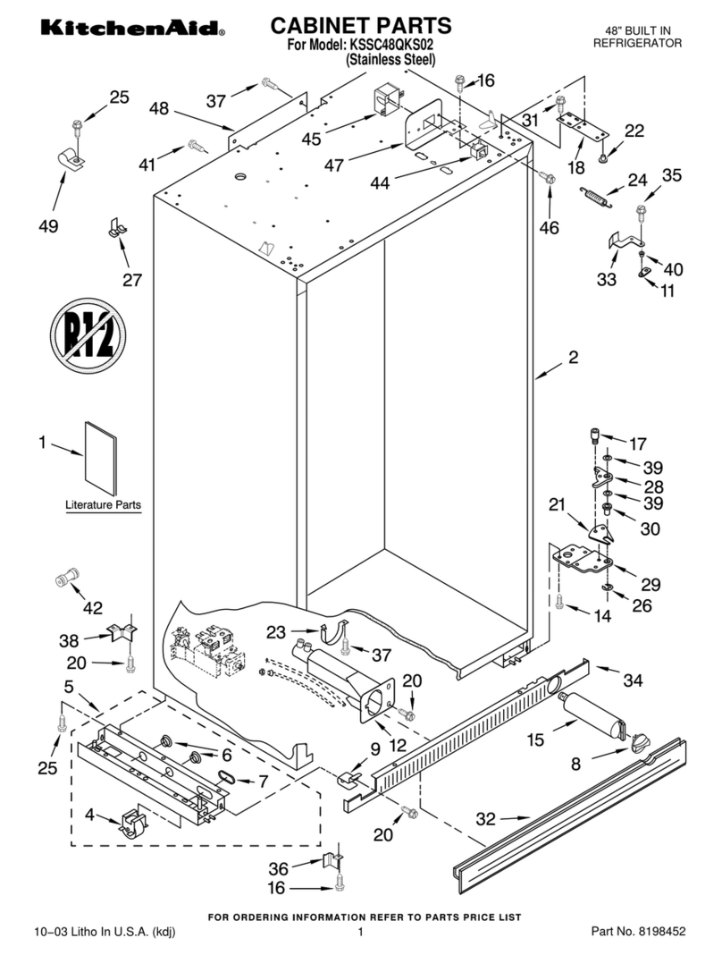 KitchenAid KSSC48QKS02 parts list