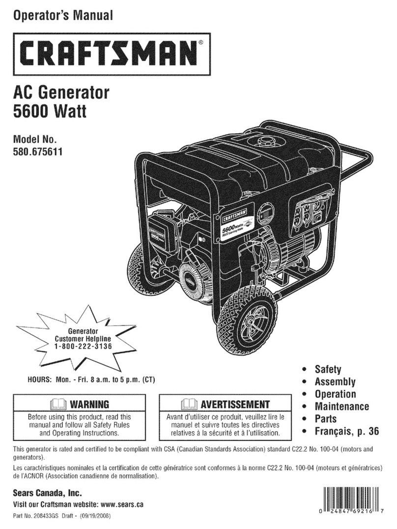 Craftsman 580.675511 User manual