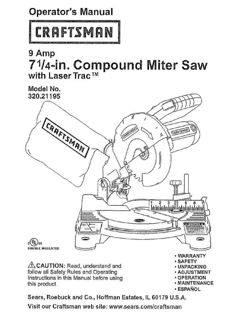 Craftsman 320.21195 User manual