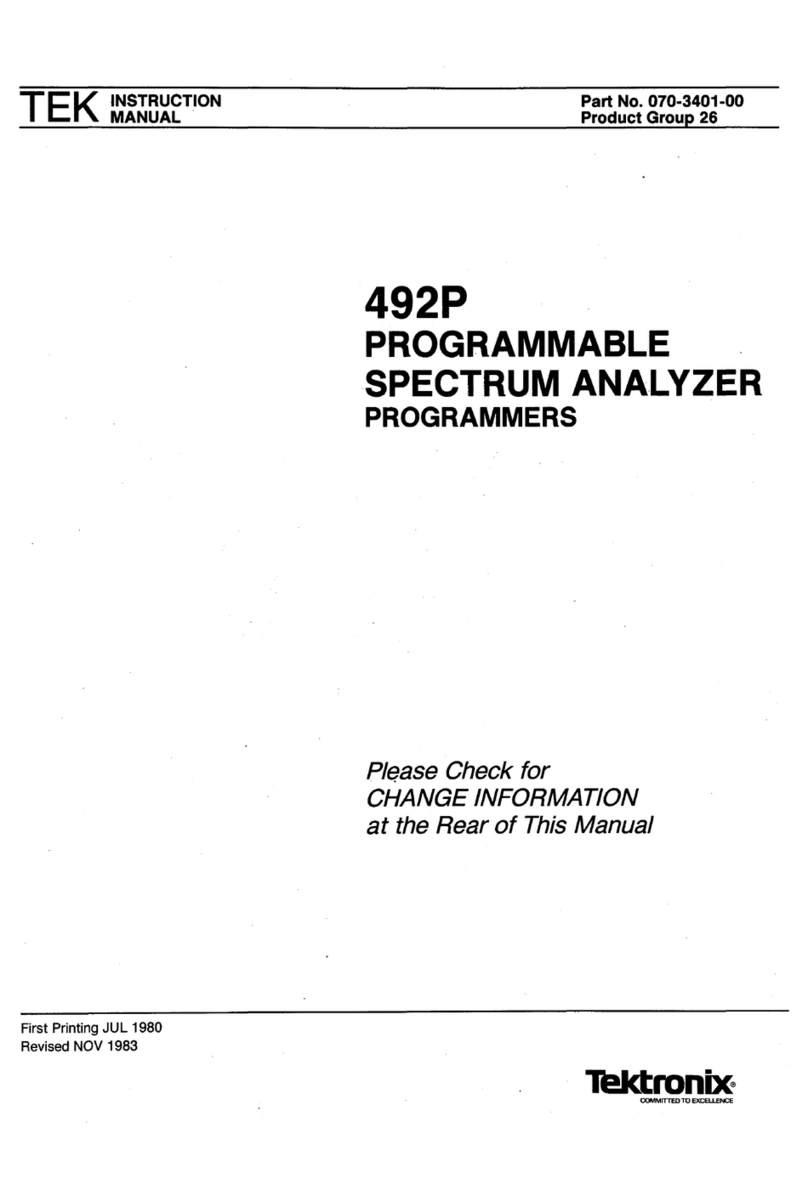 Tektronix 492P Operating and maintenance manual