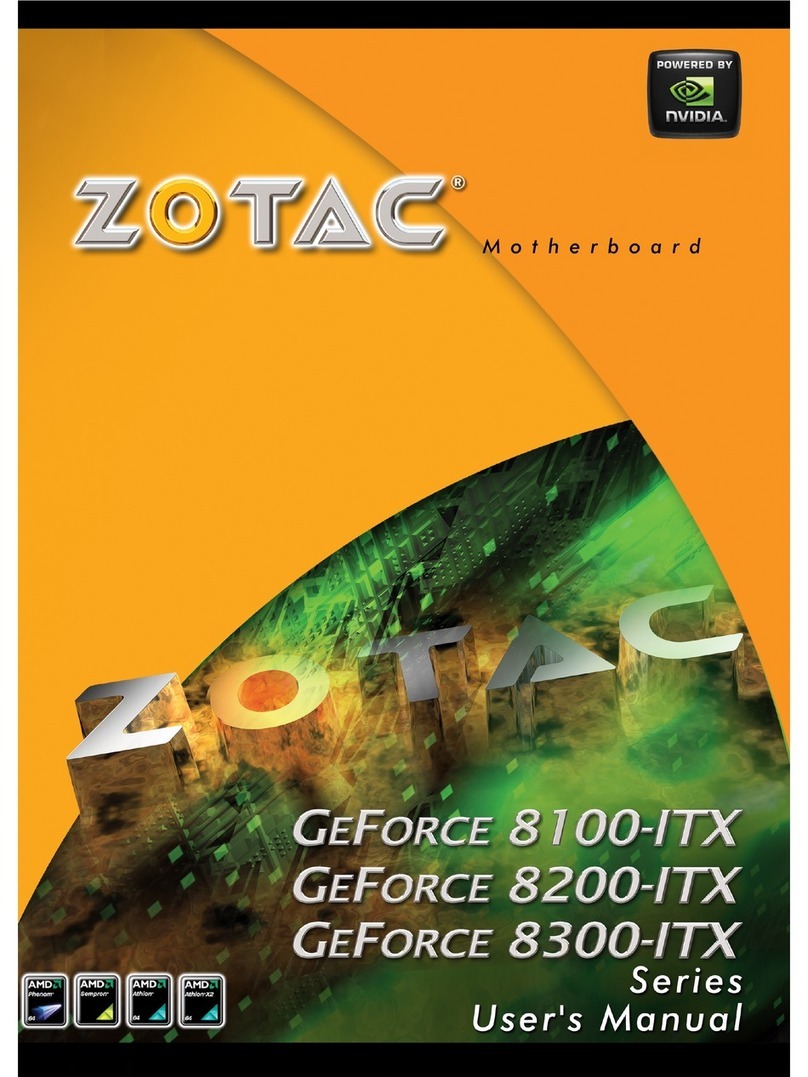 Zotac GeForce 8200-ITX series User manual