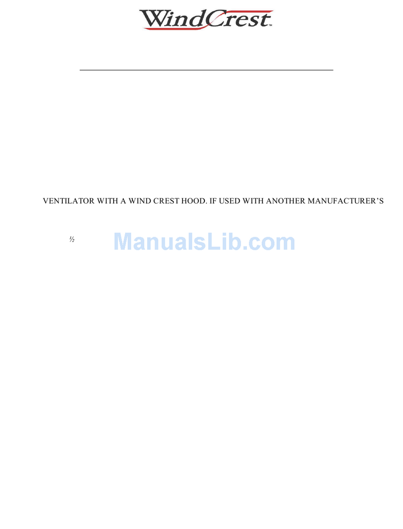 Wind Crest VEN100 installation instructions