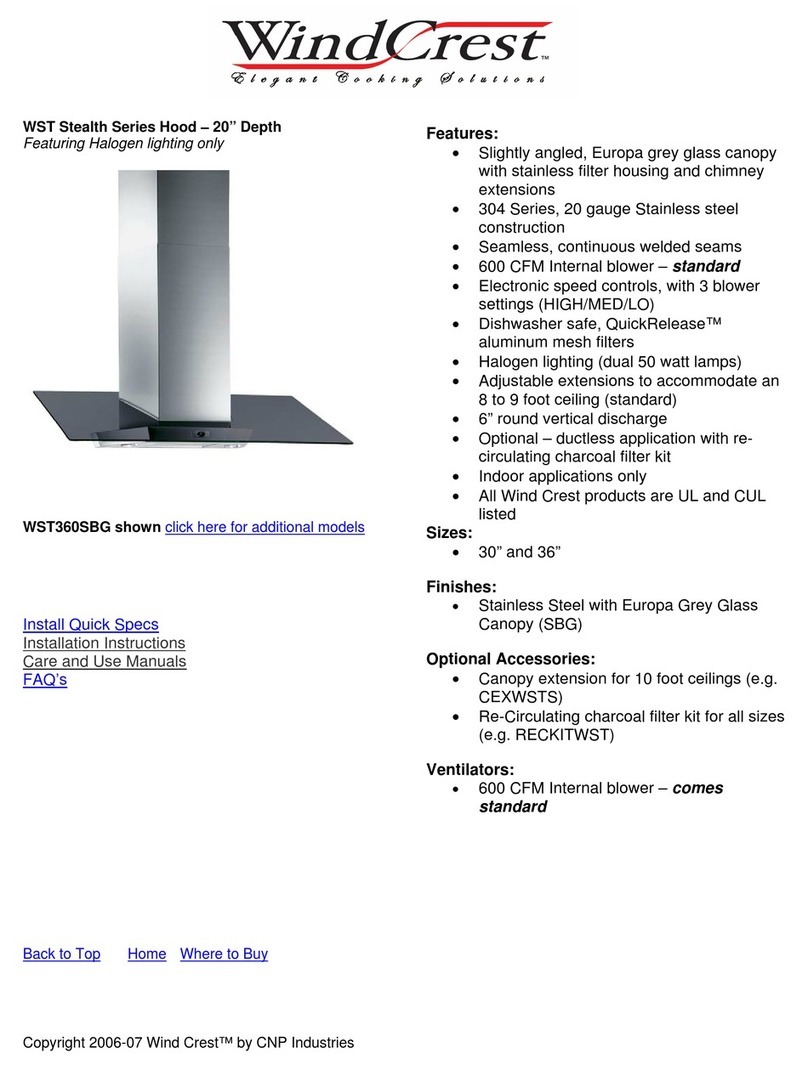 Wind Crest WST360SBG user manual Wind Crest WST360SBG user manual