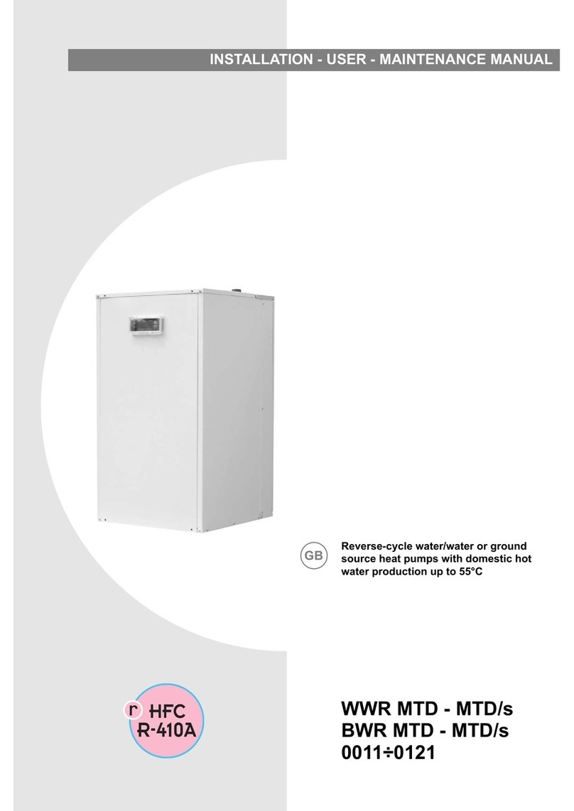 CLIMAVENETA WWR MTD MTD/s, BWR MTD MTD/s Installation and user manual CLIMAVENETA WWR MTD MTD/s, BWR MTD MTD/s Installation and user manual