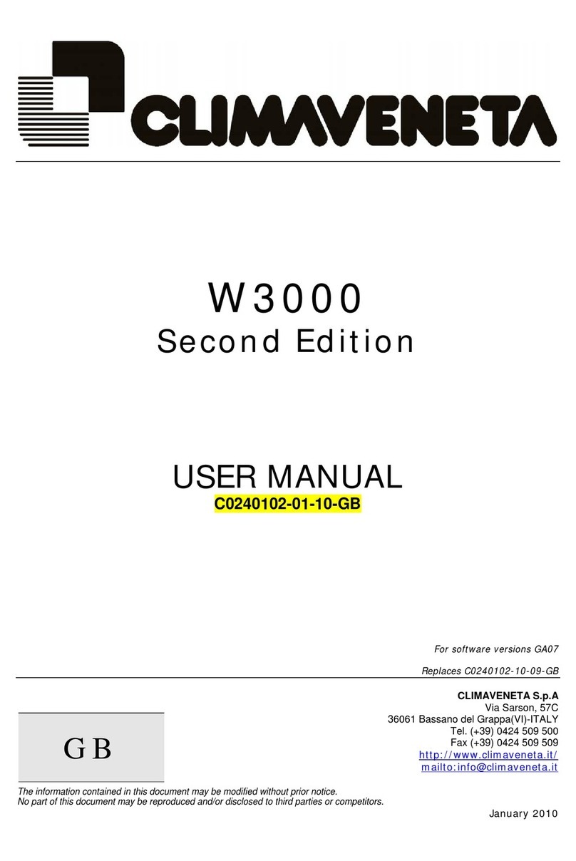 CLIMAVENETA W3000 compact User manual