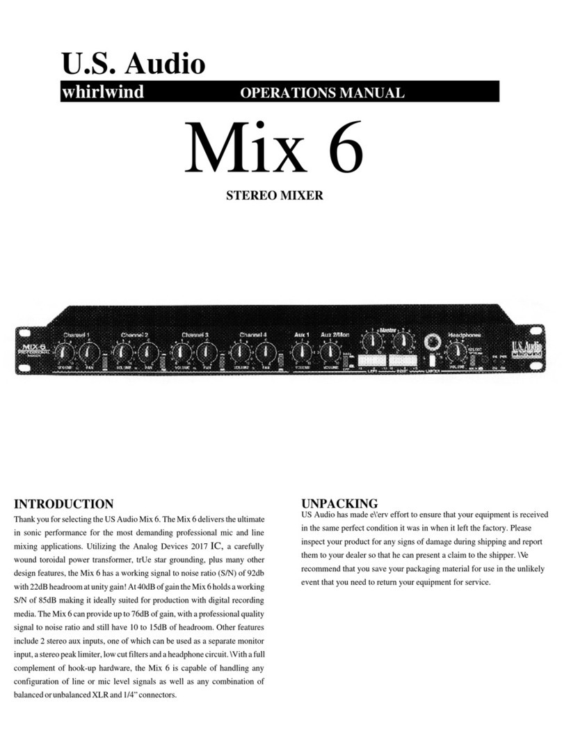 Whirlwind Mix 6 Operation manual