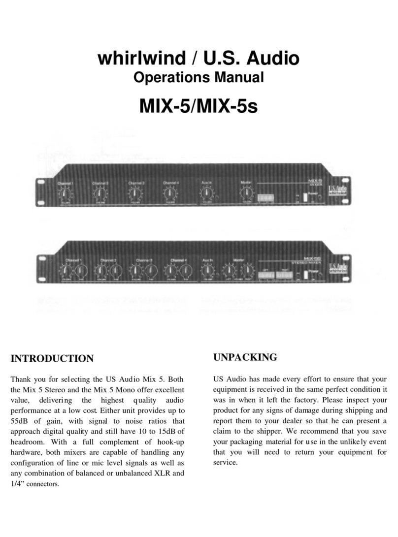 Whirlwind MIX-5 User manual