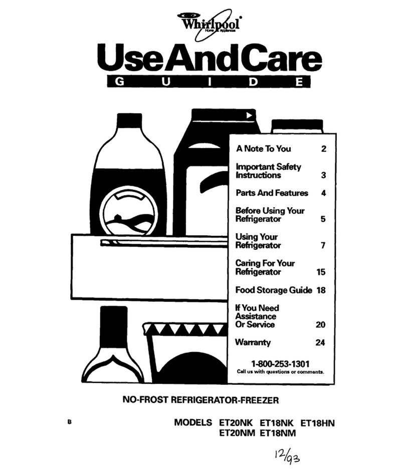 Whirlpool ET20NK User manual