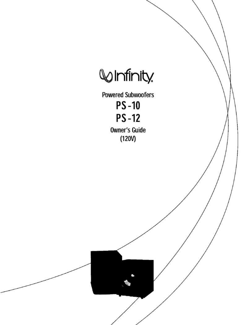 Infinity PS-10 User manual