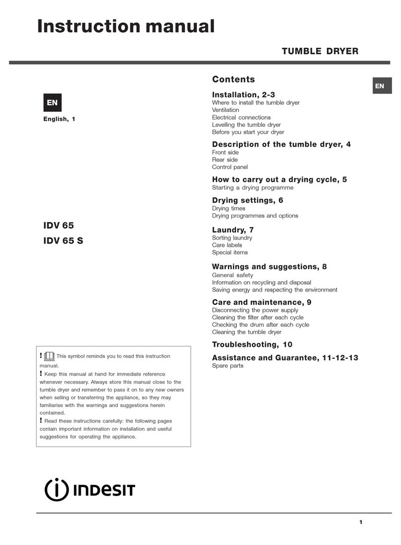 Indesit IDV 65 instruction manual