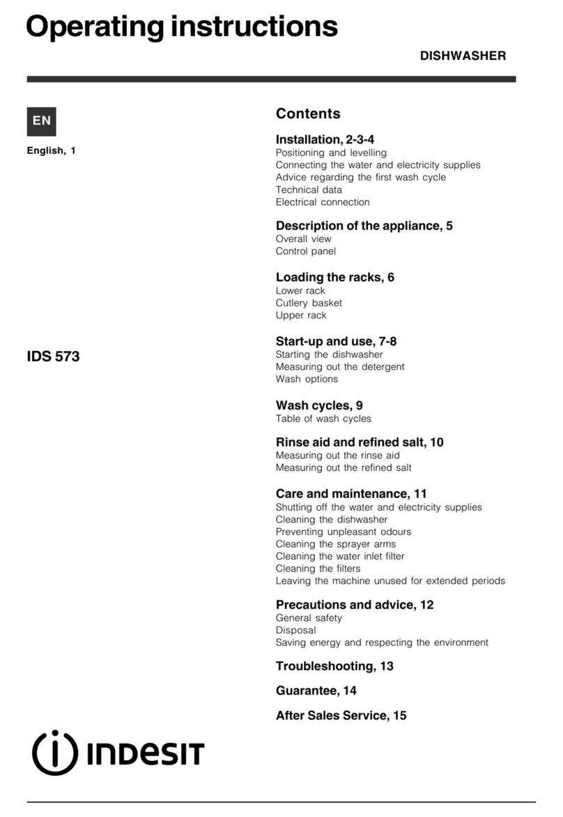 Indesit IDS 573 operating instructions