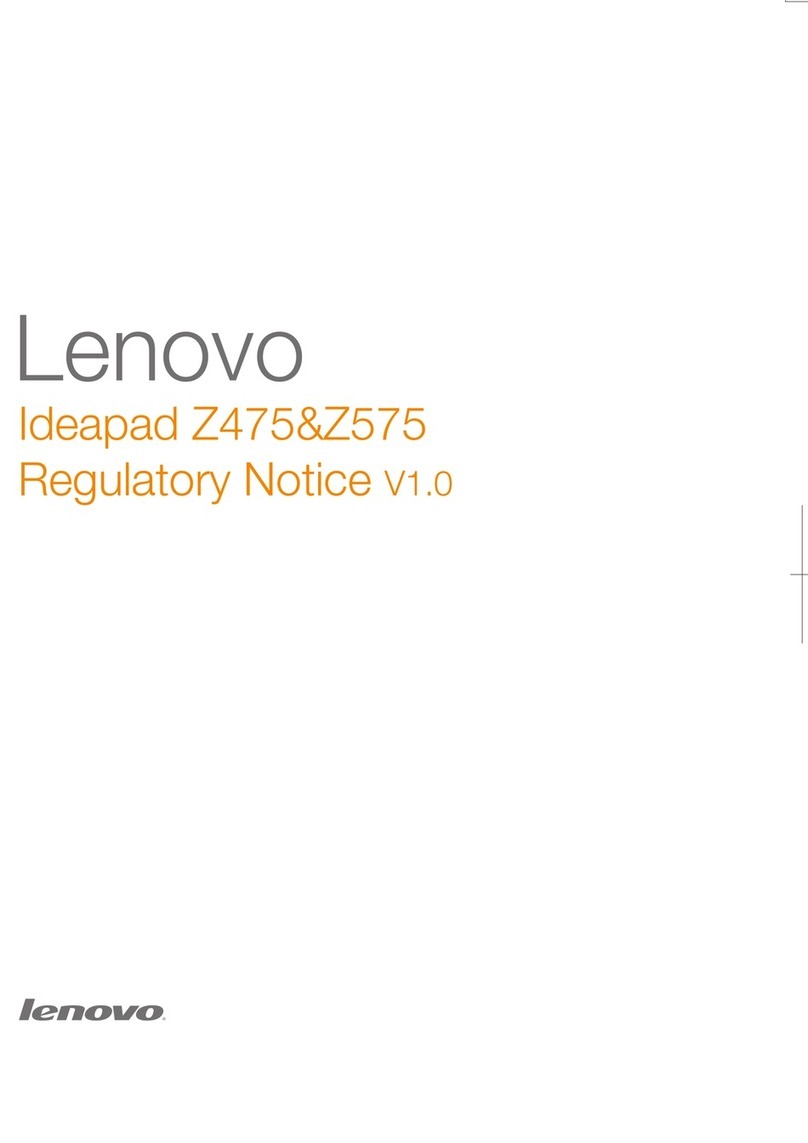 Lenovo IdeaPad Z475 Notice