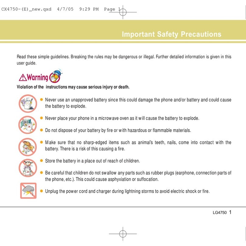 LG UX4750 User manual