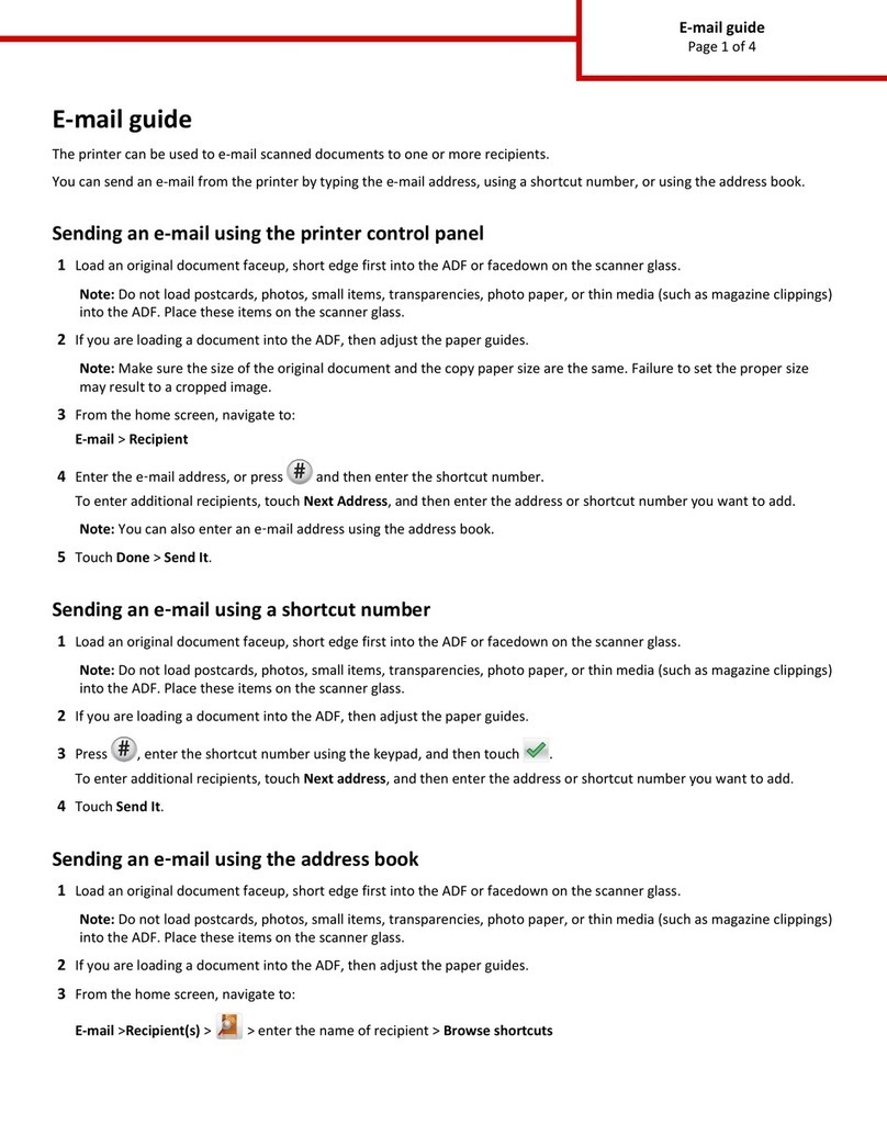 Lexmark X746 User manual