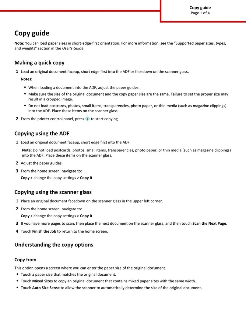 Lexmark X746 User manual
