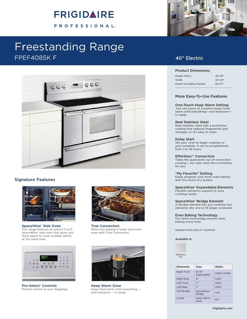 Frigidaire FPEF4085KF Installation instructions