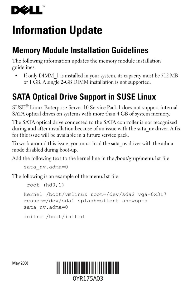 Dell PowerEdge T105 Systems General instructions