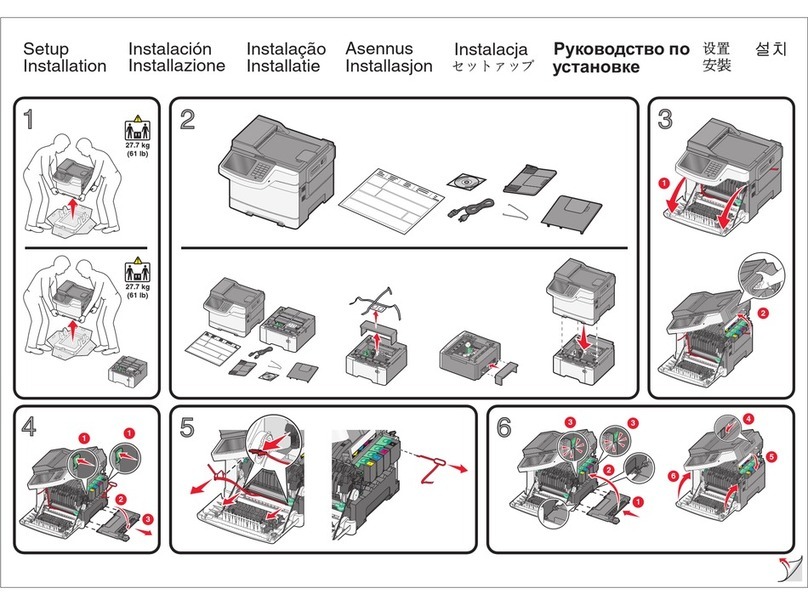Lexmark X548 Family Operating and safety instructions