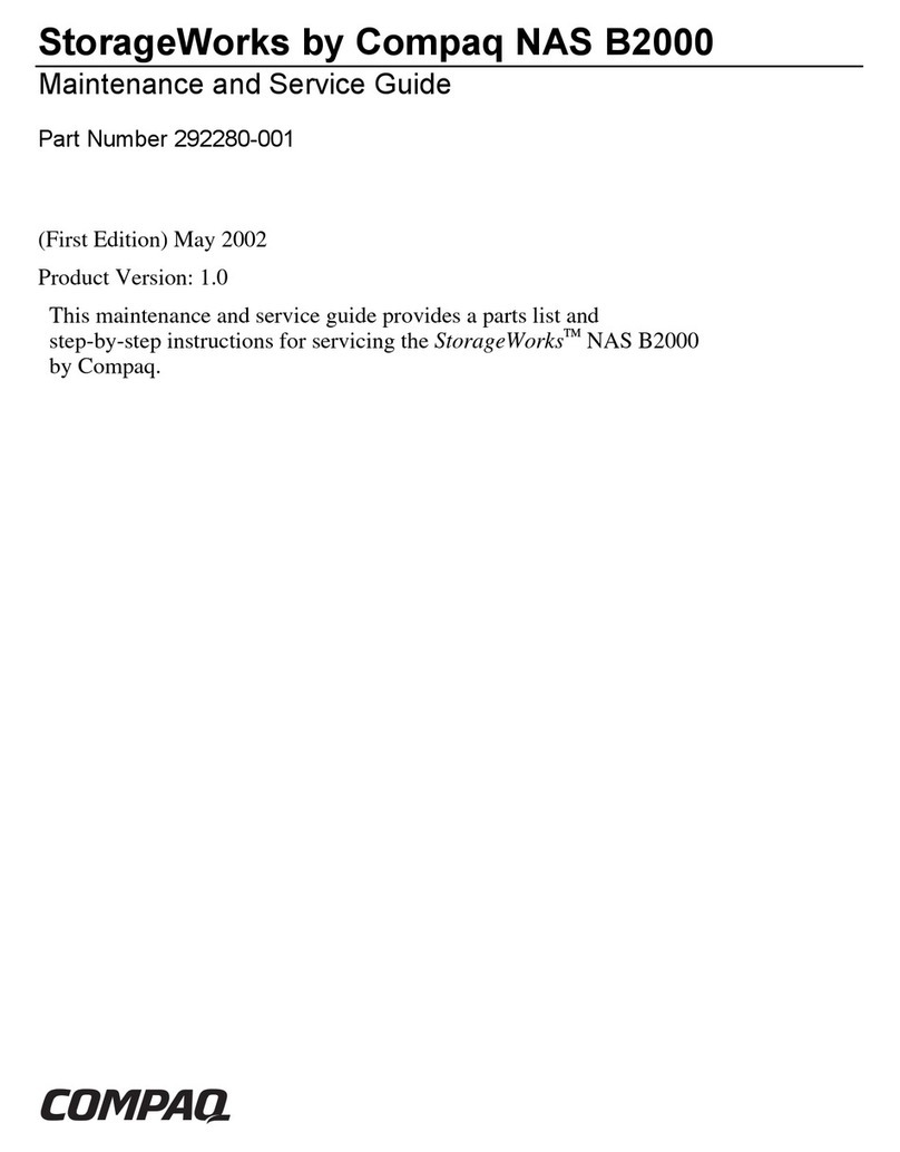 Compaq StorageWorks b2000 - NAS Maintenance and service guide