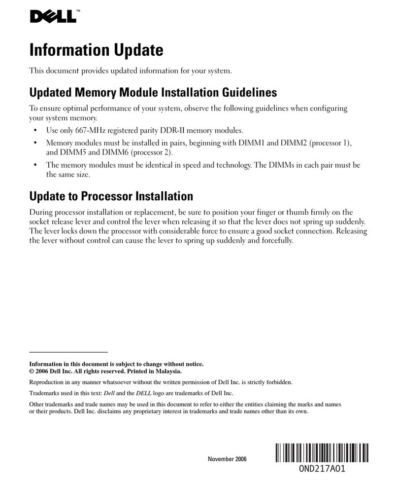 Dell PowerEdge SC1435 Technical manual