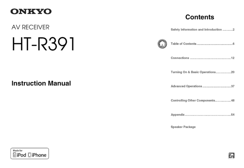 Onkyo HT-R391 User manual