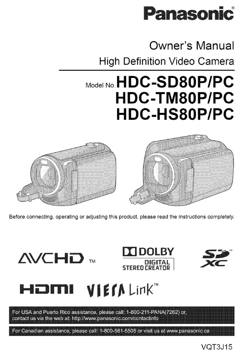 Panasonic HDC-HS80PC User manual