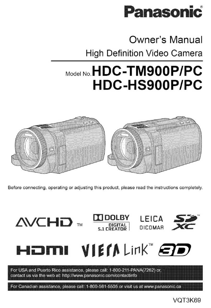 Panasonic HDC-HS900PC User manual