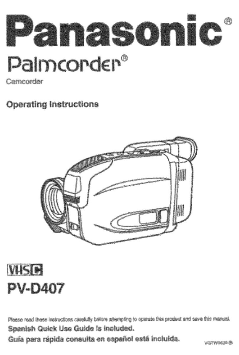 Panasonic Palmcoder PV-D407 User manual