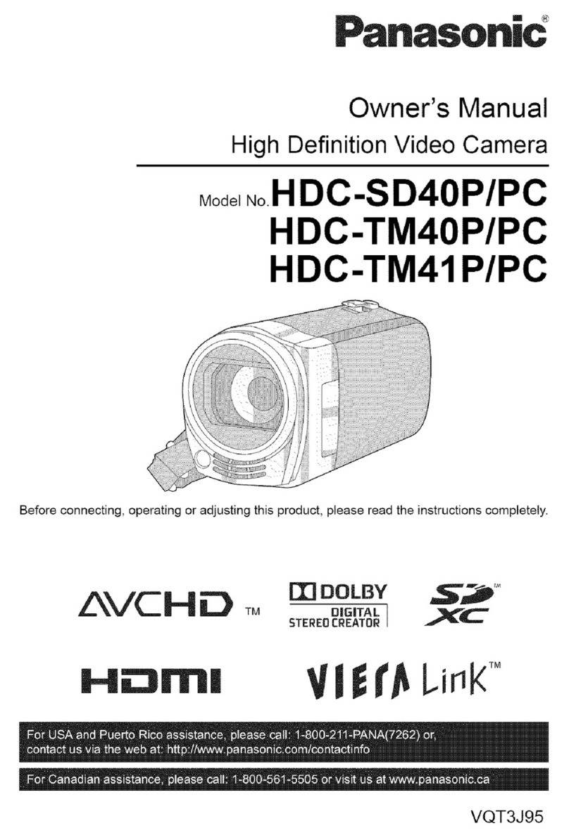 Panasonic HDC-TM41PC User manual