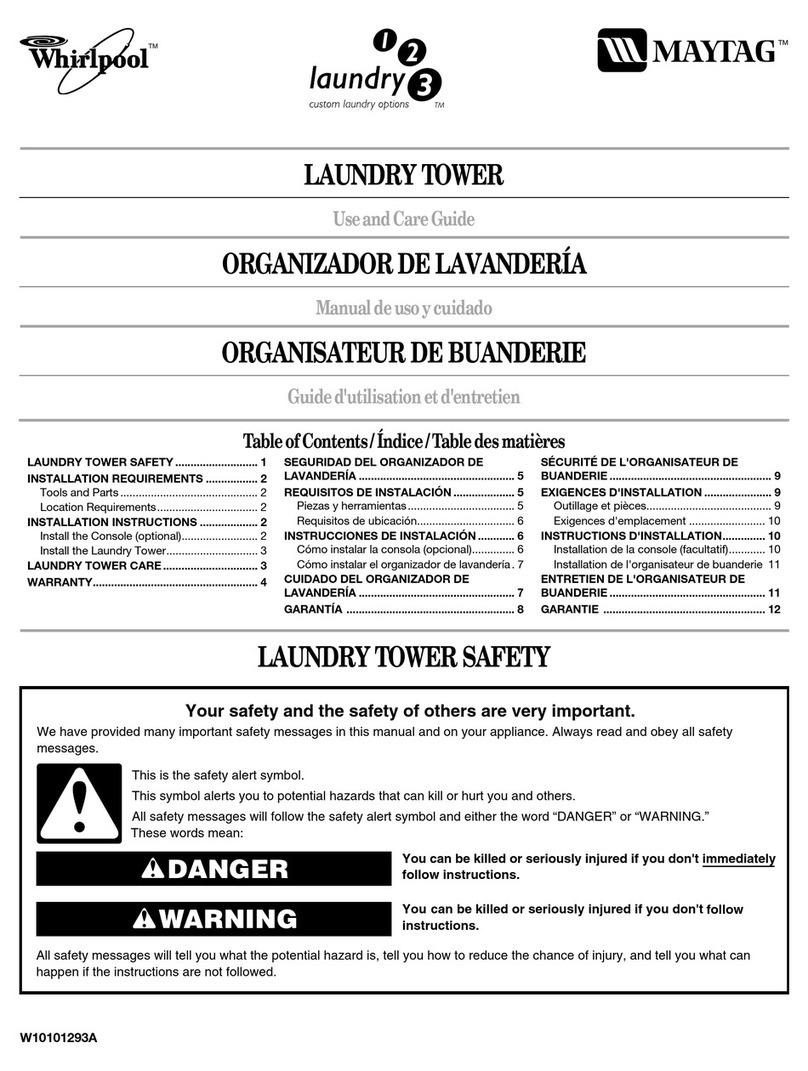 Whirlpool W10101293A User manual