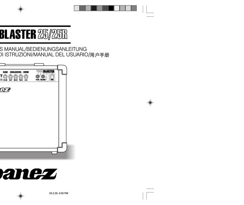 Ibanez Tone Blaster 25 User manual
