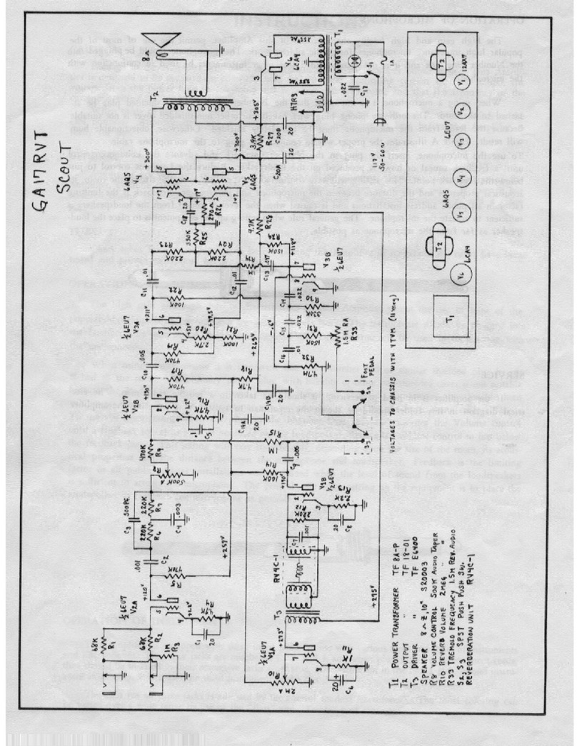 Gibson GA17RVT Scout Schematic diagram