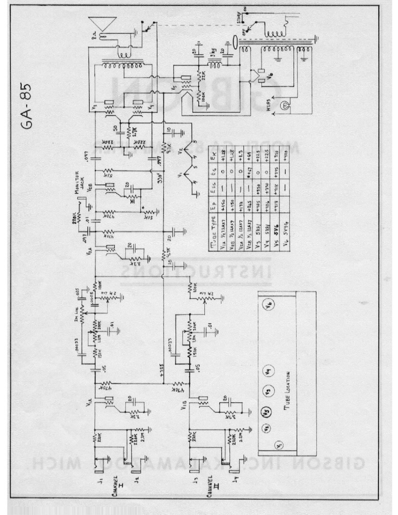Gibson Ga-85 Schematic diagram