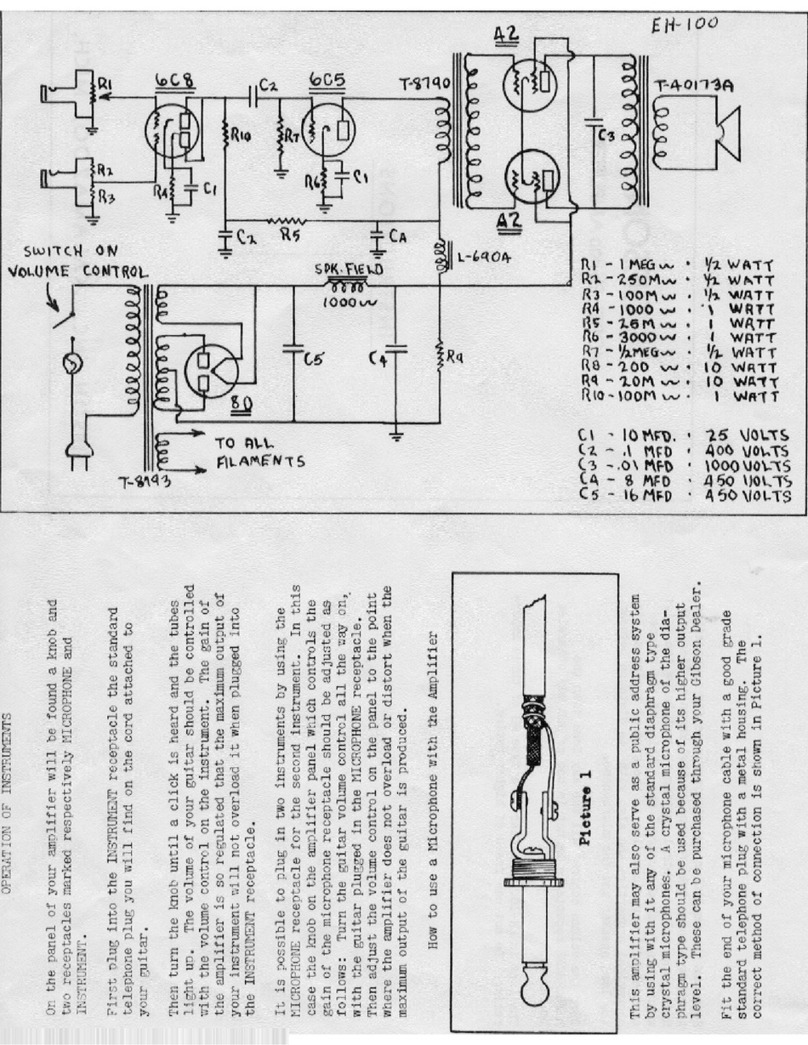 Gibson EH-100 Quick start guide Gibson EH-100 Quick start guide