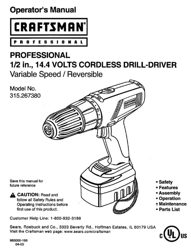Craftsman 315.267380 User manual