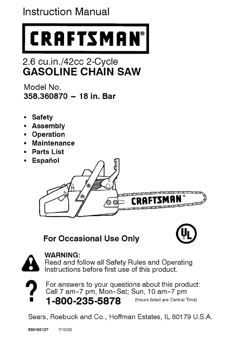 Craftsman 358.360870 User manual