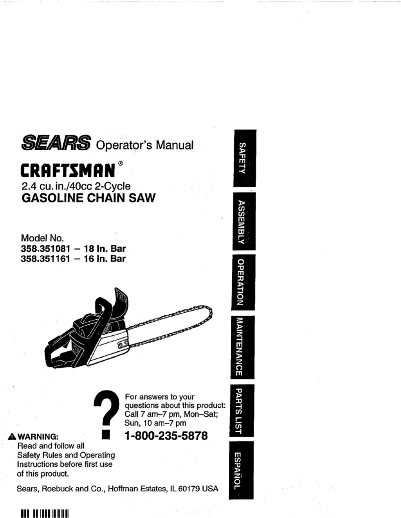Craftsman 358.351161 User manual