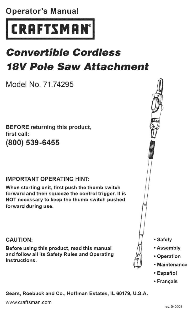 Craftsman 71.74295 Operator's manual