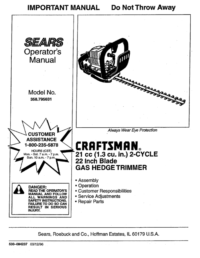 Craftsman 358.795631 Operator's manual