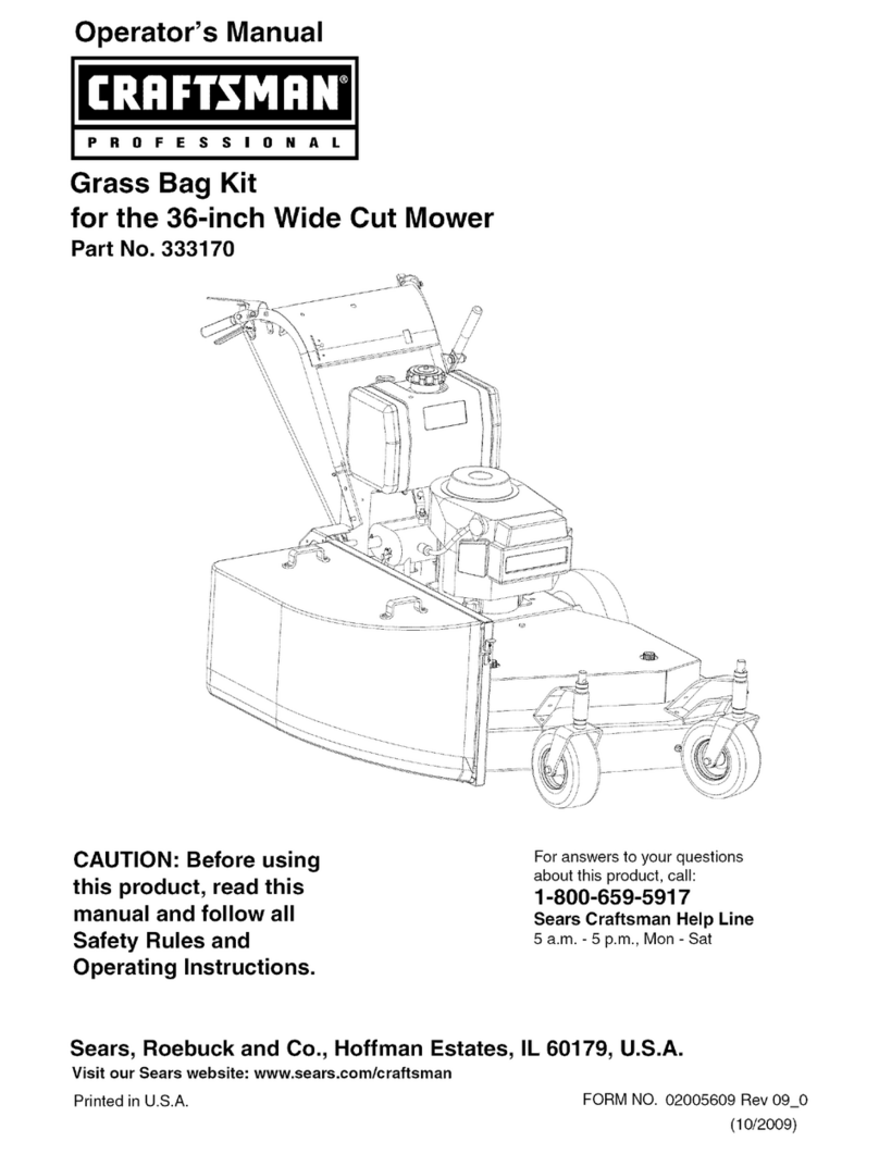 Craftsman 33170 User manual