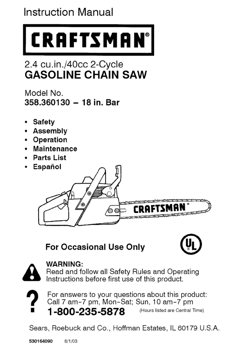Craftsman 358.360130 User manual