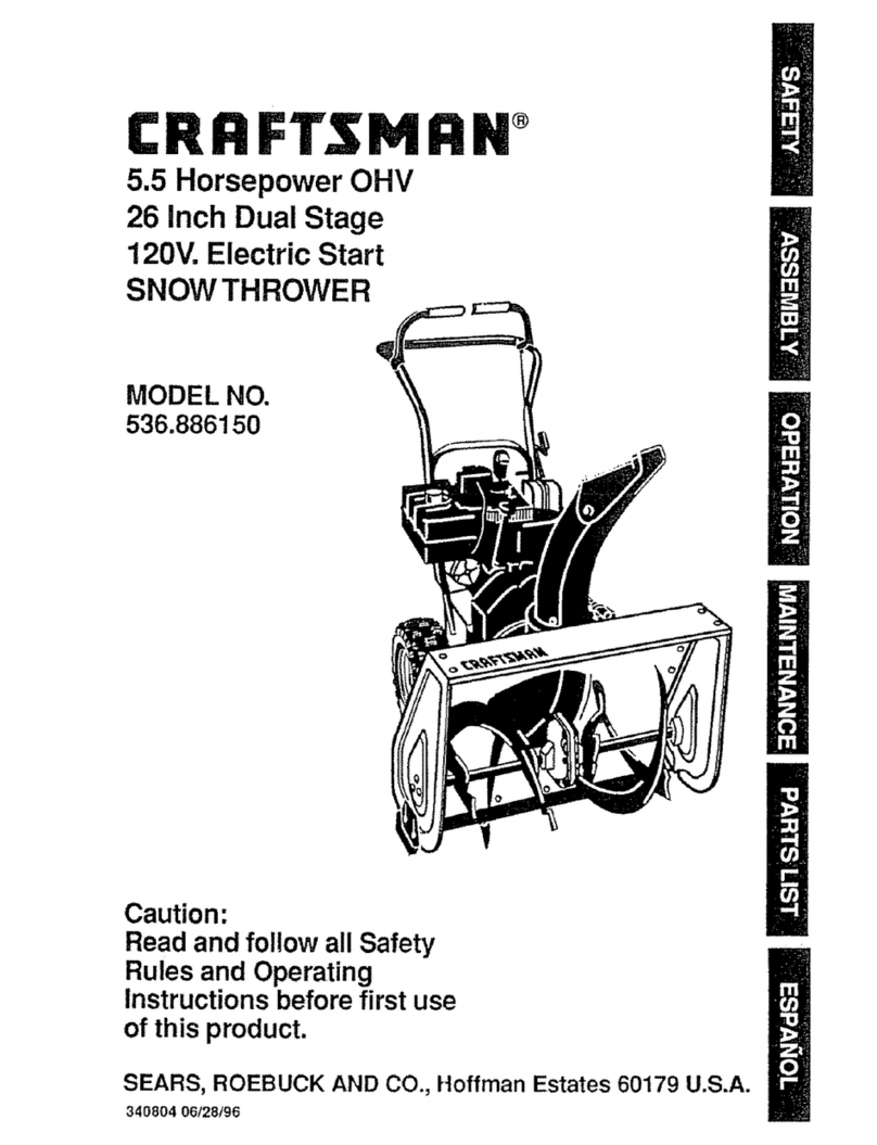 Craftsman 536.886150 owner's manual