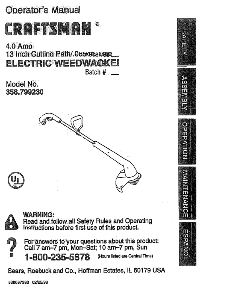Craftsman 358.799230 User manual Craftsman 358.799230 User manual