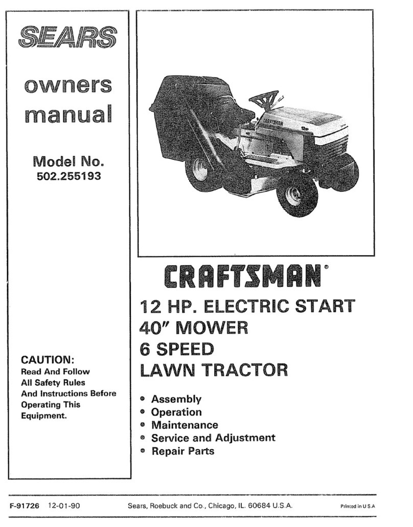 Craftsman 502.255193 owner's manual