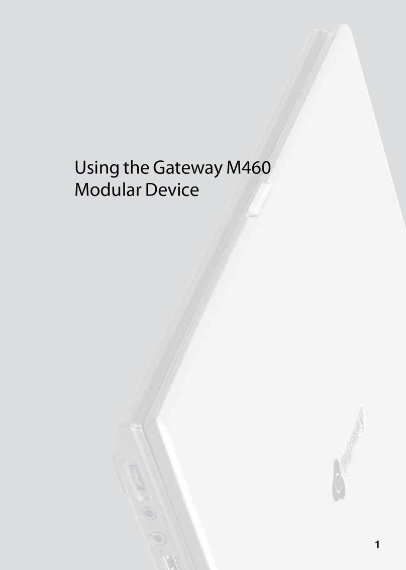Gateway M460 Using instruction