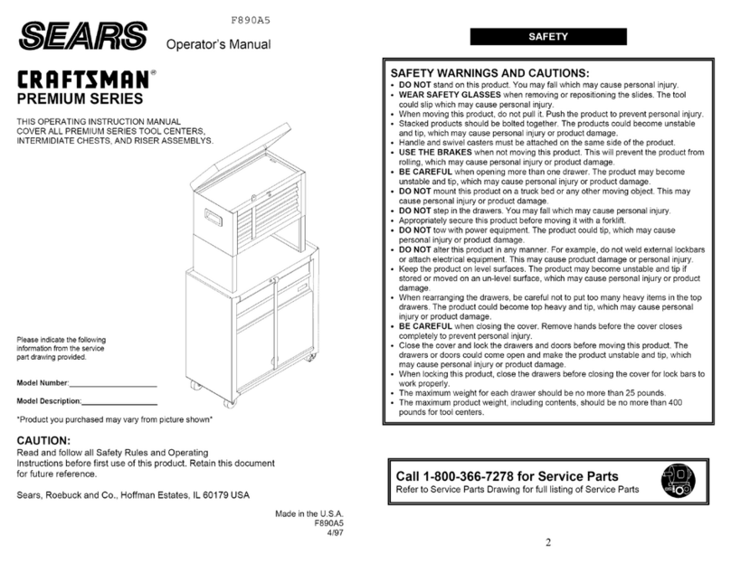 Sears F890A5 User manual