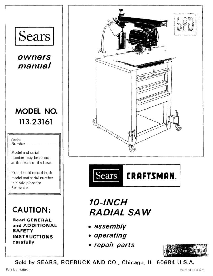 Sears Craftsman 113.23161 owner's manual